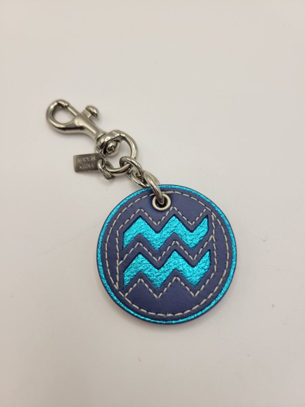 Rare Coachtopia Aquarius Bag Charm Coach Blue - Picture 3 of 5